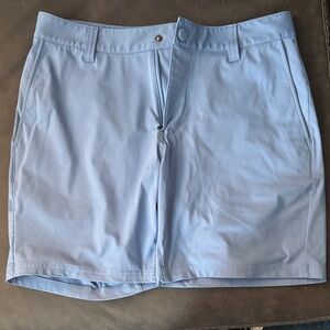 RHONE Men's Sky Blue Flat Front Shorts 7”